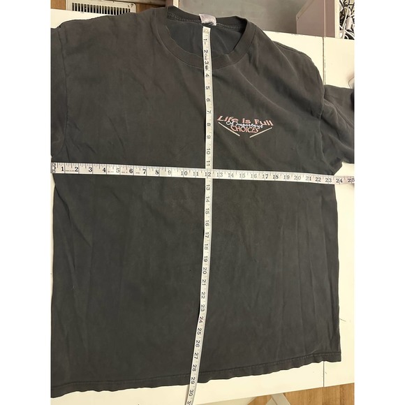 Vintage 1998 Delta Drum sets  ,"LIFE IS FULL OF IMPORTANT CHOICES" Shirt size XL - Picture 6 of 8